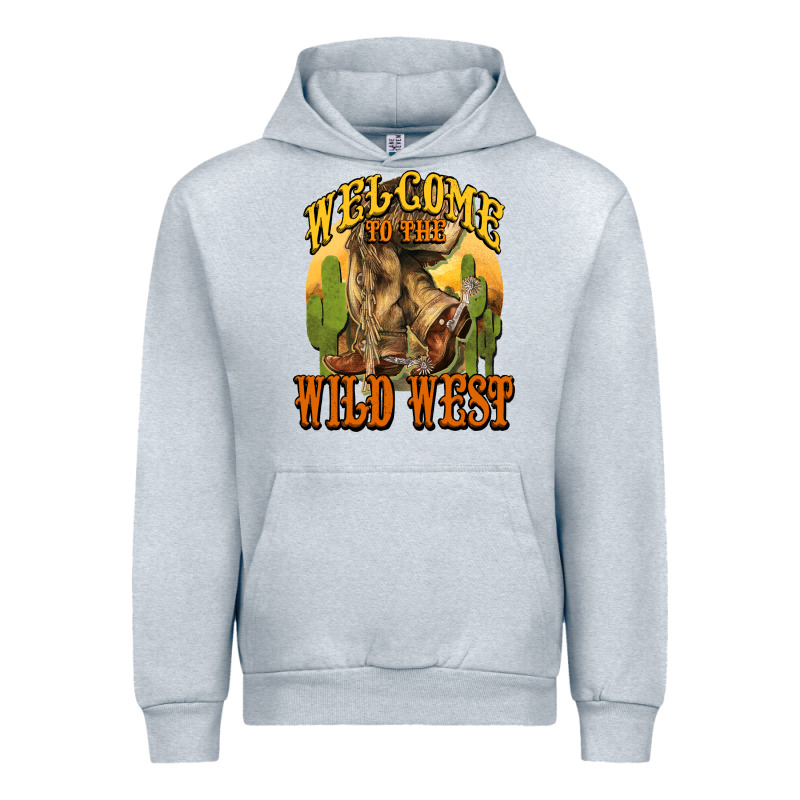 Welcome To The Wild West Cowboy Boots Urban Hoodie by HowdyJamesFarm | Teevron