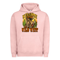 Pigment Salmon Welcome to the wild west Cowboy boots Urban Hoodie - HowdyJamesFarm