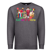 Charcoal Heather cafecito y chisme coffee cups Premium Sweatshirt - MaliasSmallBusiness