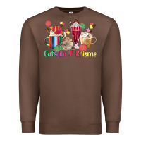 Chestnut cafecito y chisme coffee cups Premium Sweatshirt - MaliasSmallBusiness