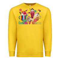 Lemon cafecito y chisme coffee cups Premium Sweatshirt - MaliasSmallBusiness