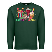 Sports Green cafecito y chisme coffee cups Premium Sweatshirt - MaliasSmallBusiness