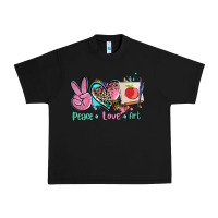 Black peace love art   ado Urban Heavy Tee - AdoDesignShop