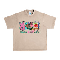 French Oak peace love art   ado Urban Heavy Tee - AdoDesignShop