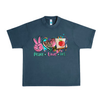 Midnight Navy peace love art   ado Urban Heavy Tee - AdoDesignShop