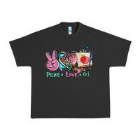 Pigment Black peace love art   ado Urban Heavy Tee - AdoDesignShop