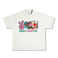 Pistachio peace love art   ado Urban Heavy Tee - AdoDesignShop