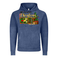 Vintage Denim all i want for christmas is cure childhood cancer Vintage Hoodie - FaDigitalArtStudio
