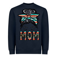 Navy mom Heavyweight Sweatshirt - CowhideDigitalArt