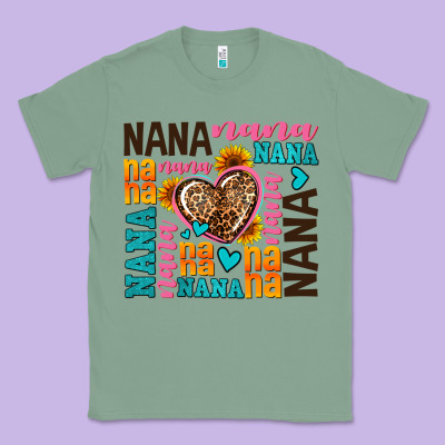Nana Nana Nana With Hearts Classic Tee Designed By Adodesignshop