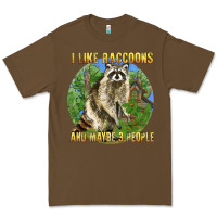 Cacao i like raccoons and 3 people Premium Tee - BarkalooDesign