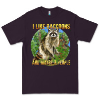 Plum i like raccoons and 3 people Premium Tee - BarkalooDesign
