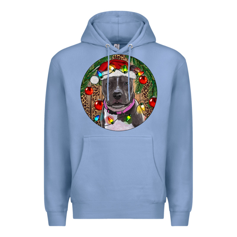 Christmas Pitbull Premium Hoodie by RanaPortraitStore | Teevron