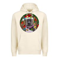 Tofu Christmas Pitbull Premium Hoodie - RanaPortraitStore