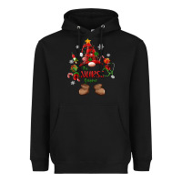 Black the nurse gnome christmas Heavyweight Hoodie - MaliasSmallBusiness