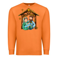 Carrot jesus newborn oh holy night Premium Sweatshirt - MaliasSmallBusiness