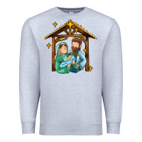 Jesus Newborn Oh Holy Night Premium Sweatshirt | Teevron