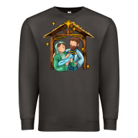 Smoke jesus newborn oh holy night Premium Sweatshirt - MaliasSmallBusiness