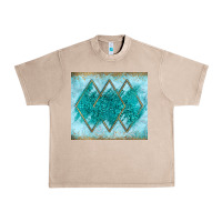 French Oak turquoise glitter Urban Heavy Tee - JahusDesignShop