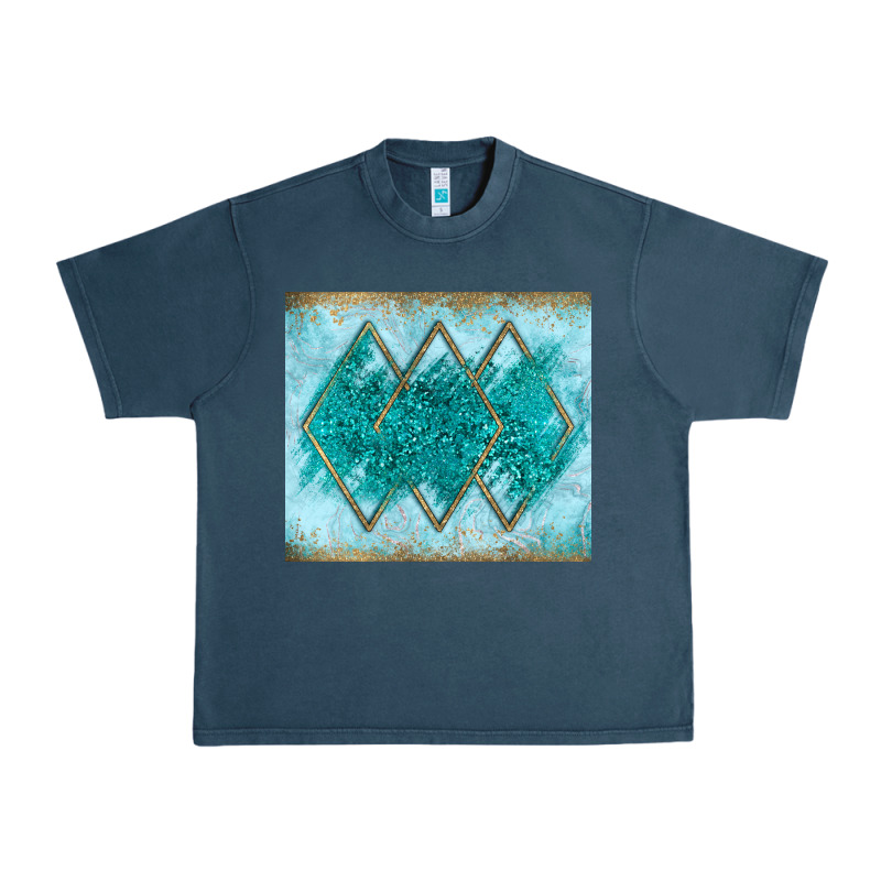 Turquoise Glitter Urban Heavy Tee by JahusDesignShop | Teevron