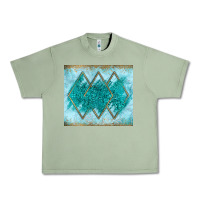 Oil Green turquoise glitter Urban Heavy Tee - JahusDesignShop