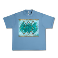Pebble Blue turquoise glitter Urban Heavy Tee - JahusDesignShop