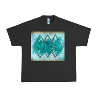 Pigment Black turquoise glitter Urban Heavy Tee - JahusDesignShop