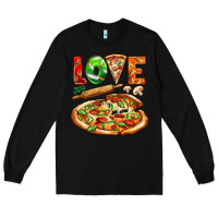 Black love pizza Long Sleeve Tee - AdoDesignShop