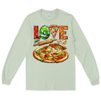 Matcha love pizza Long Sleeve Tee - AdoDesignShop