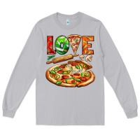 Moon Dust love pizza Long Sleeve Tee - AdoDesignShop