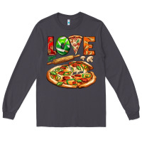 Smoke love pizza Long Sleeve Tee - AdoDesignShop