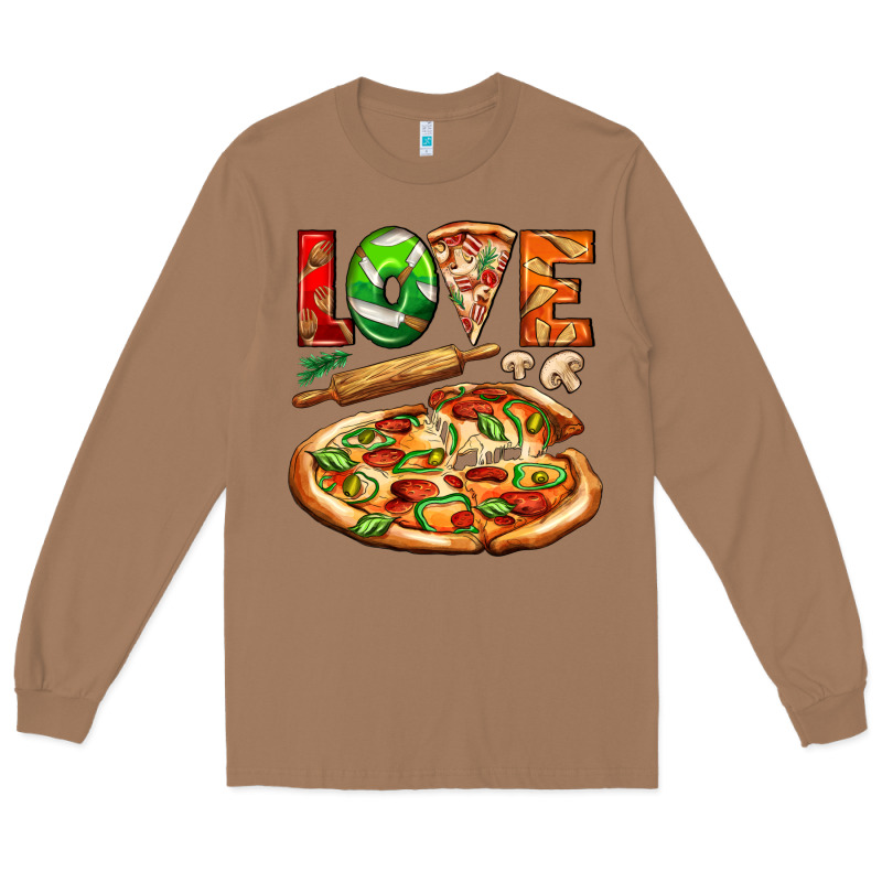 Love Pizza Long Sleeve Tee by AdoDesignShop | Teevron