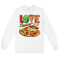 White love pizza Long Sleeve Tee - AdoDesignShop