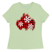 Matcha Christmas snowflakes patch Ladies Tee - AdoDesignShop