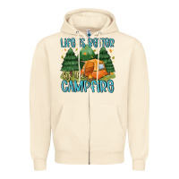 Sandshell life is better by the camp fire Zipper Hoodie - MaliasSmallBusiness