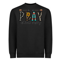Black pray whithout crasing Heavyweight Sweatshirt - CowhideDigitalArt