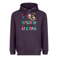 Plum surviving motherhood one coffee at a time Heavyweight Hoodie - MaliasSmallBusiness