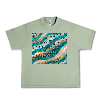 Oil Green turquoise glitter Urban Heavy Tee - JahusDesignShop