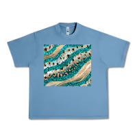 Pebble Blue turquoise glitter Urban Heavy Tee - JahusDesignShop