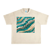 Sandshell turquoise glitter Urban Heavy Tee - JahusDesignShop