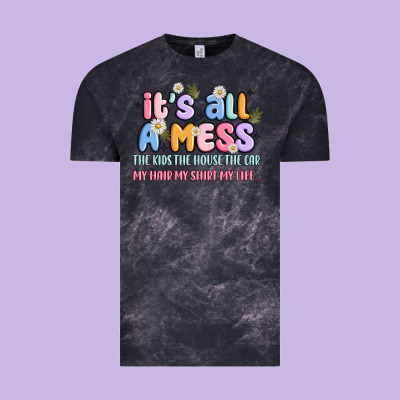 Its All A Mess Vintage Tee Designed By Jahusdesignshop