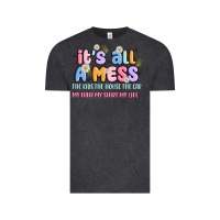 Vintage Black its all a mess Vintage Tee - JahusDesignShop