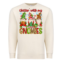 Sandshell chillin with my gnomies Premium Sweatshirt - MaliasSmallBusiness