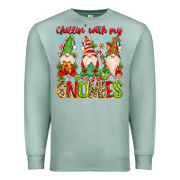 Seafoam chillin with my gnomies Premium Sweatshirt - MaliasSmallBusiness