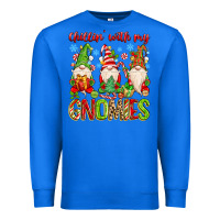 True Royal chillin with my gnomies Premium Sweatshirt - MaliasSmallBusiness