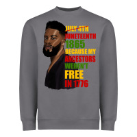 Storm juneteenth 1885 because my ancestors weren't free in 1776 black man Heavyweight Sweatshirt - HRA Design Shop