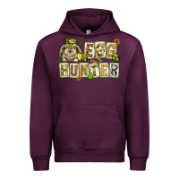 Mauve Wine Egg hunter with plate letters Easter Day Urban Hoodie - HowdyJamesFarm