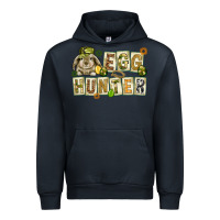 Navy Egg hunter with plate letters Easter Day Urban Hoodie - HowdyJamesFarm