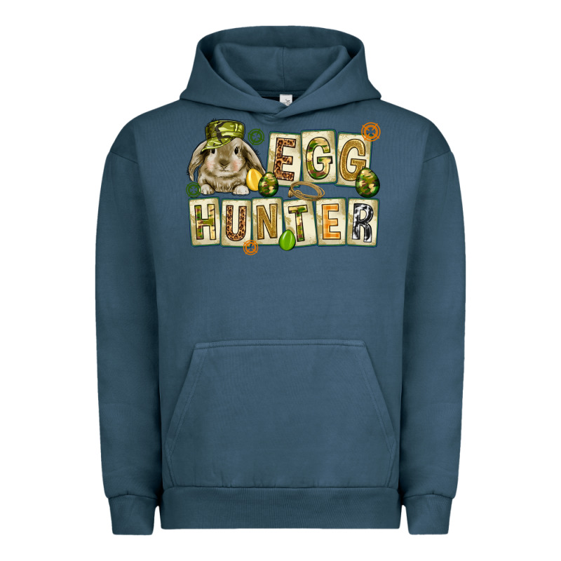 Egg Hunter With Plate Letters Easter Day Urban Hoodie by HowdyJamesFarm | Teevron