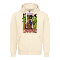 Sandshell cowgirl summer Zipper Hoodie - MaliasSmallBusiness
